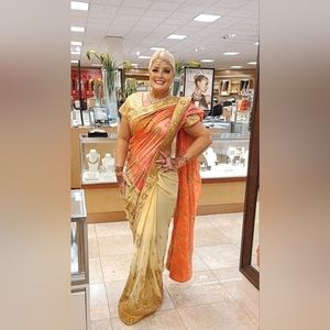 Indian sari and top